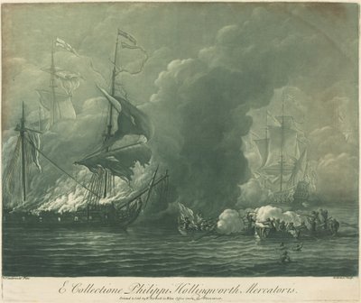 Philip Hollingworth のコレクションからの出荷シーン 作： Elisha Kirkall after Willem van de Velde the Elder