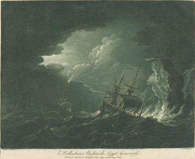 リチャード・ロイドのコレクションからの出荷シーン 作： Elisha Kirkall after Willem van de Velde the Elder