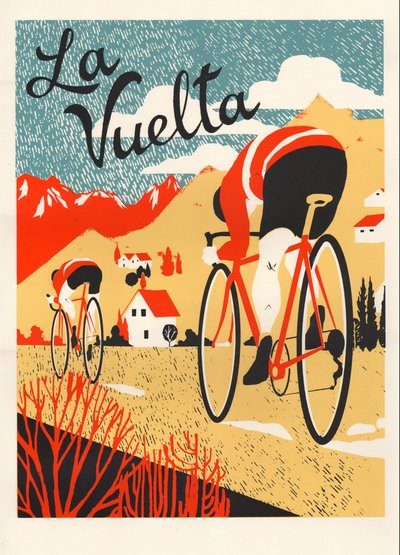 La Vuelta、2015年（スクリーンプリント） 作： Eliza Southwood