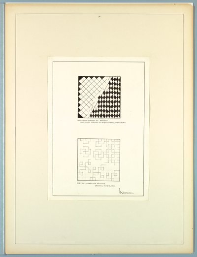 歴史的なオーナメント、1900年頃 作： Elizabeth A. Nedwill