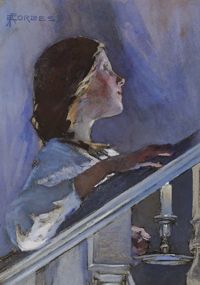 おやすみ、1890年頃 作： Elizabeth Adela Stanhope Forbes