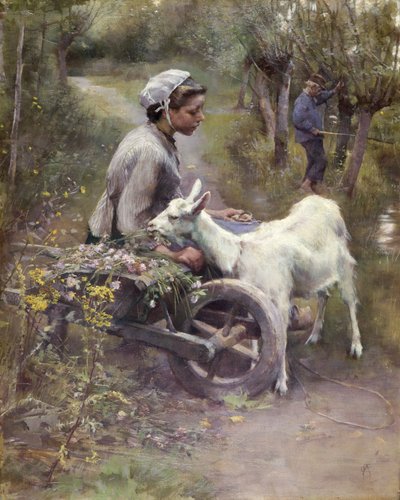 ジャン、ジャンヌとジャネット、1892年（油彩・カンヴァス） 作： Elizabeth Adela Stanhope Forbes