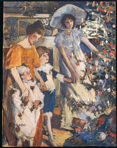 クリスマスツリー 作： Elizabeth Adela Stanhope Forbes