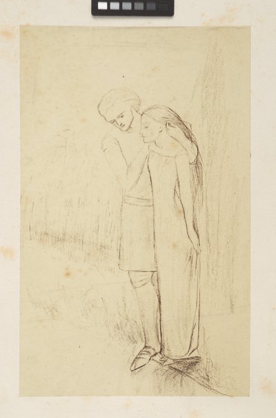 デザインとスケッチ 作： Elizabeth Eleanor (1834-62) Siddal