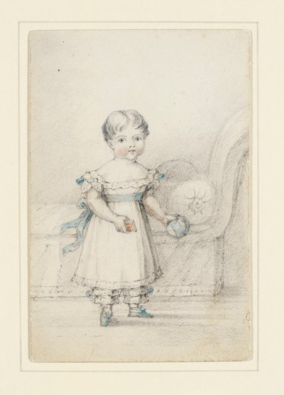 ボールを持ったビクトリア王女、1822 作： Elizabeth Keith Heathcote
