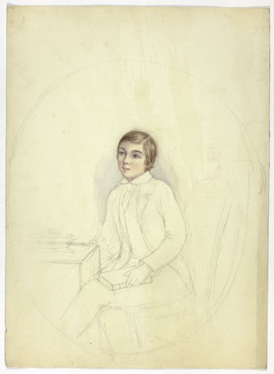 本を持った少年の肖像のための習作 作： Elizabeth Murray