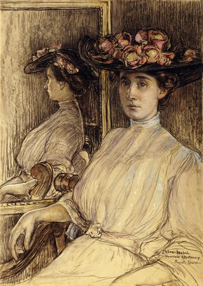 ミス・パーマーの似顔絵スケッチ 作： Elizabeth Nourse