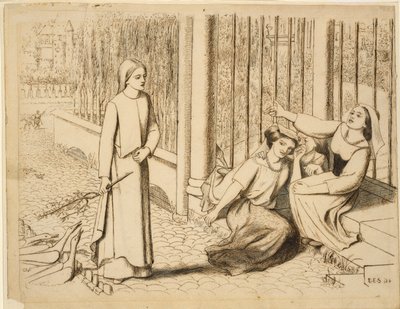 ピッパ・パス、1854年 作： Elizabeth Siddal