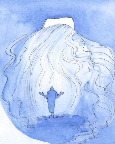 魂は聖体拝領で、「あなたの光を内に投げ入れ、（あなたの恵みを注いで）入る」と言ってキリストに挨拶するかもしれません。、2001年（紙にw - c） 作： Elizabeth Wang