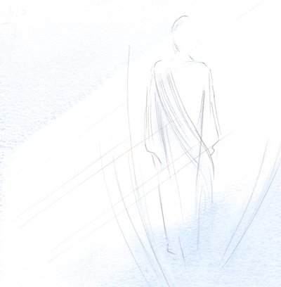 キリストは聖体拝領で私たちを畏敬の念を抱くことはありませんが、私たちの心の敬意を静かに受け入れます。彼は私たちの真の仲間です。、2001年（紙にw - c） 作： Elizabeth Wang