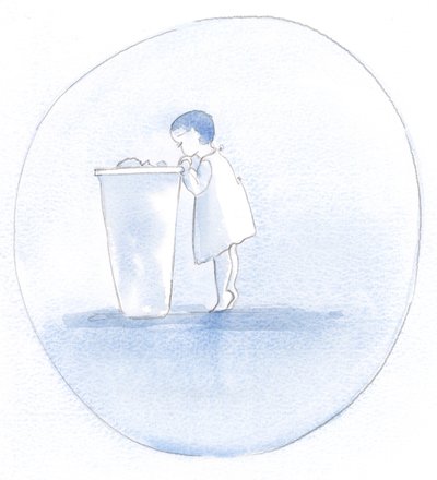 キリストは私たちが自分自身をあまり見ないで、私たちの隣人を見るのを助けてくれます。過去の失敗に不必要にこだわって、「洗濯物入れ」に時間をかけすぎた場合、私たちは賢明ではありません。、2001年（紙にw - c） 作： Elizabeth Wang