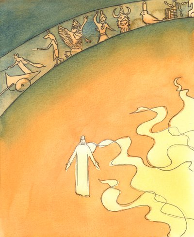 キリストは本当に神であり人である、2003年（紙にw - c） 作： Elizabeth Wang