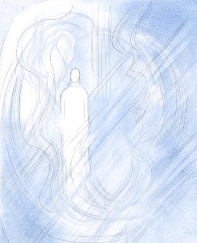 私たちの神であるキリストは今、彼の純粋さと力で天国にいます、2000年（紙にw - c） 作： Elizabeth Wang