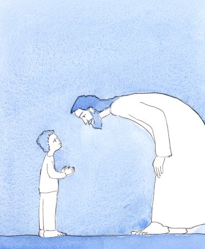 キリストは、私が苦しんでいるときに彼が私を見るとき、それはまるで小さな子供を愛をもって見ているようであると私に示しました。そして彼の唯一の願いは私を助け、私に内なる平和と慰めと喜びを与えることです。、2 作： Elizabeth Wang