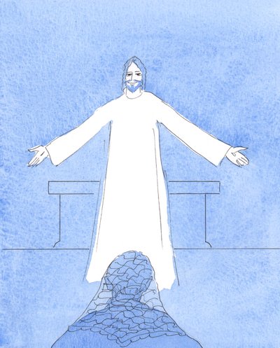 キリストは、助けを必要としている私の心の中のすべての人々、そして私の他のすべての懸念について、2004年に私に話しました（紙にw - c） 作： Elizabeth Wang