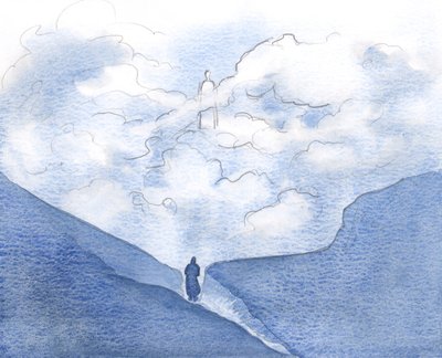 キリストは私の心と魂の最も秘密の場所で彼に会うように私に教えてくれました、2000年（紙にw - c） 作： Elizabeth Wang