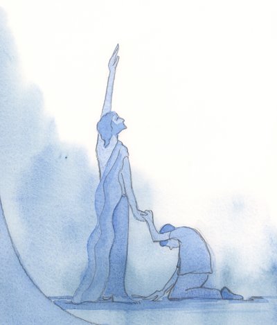 罪のない神の人であるキリストは、2002年の罪人の擁護者です（紙にw - c） 作： Elizabeth Wang