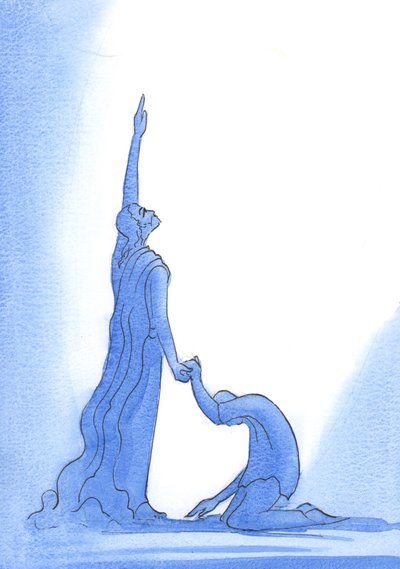 罪のない神の人であるキリストは、2002年の罪人の擁護者です（紙にw - c） 作： Elizabeth Wang