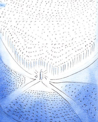 キリストは、彼の聖体拝領を通して、2003年に教会全体の「彼に住む」すべての人々の出会いまたは収束の「ポイント」です（紙にw - c） 作： Elizabeth Wang