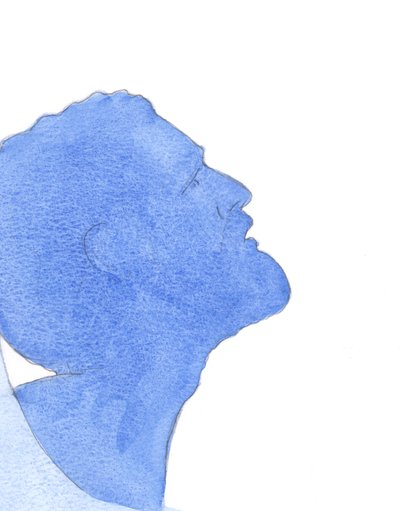 真の人であるキリストは、彼の神の愛をもって彼の仲間の男性と女性を「彼らのすべての罪に対する無限の償いで」愛しました。、2001年（紙にw - c） 作： Elizabeth Wang