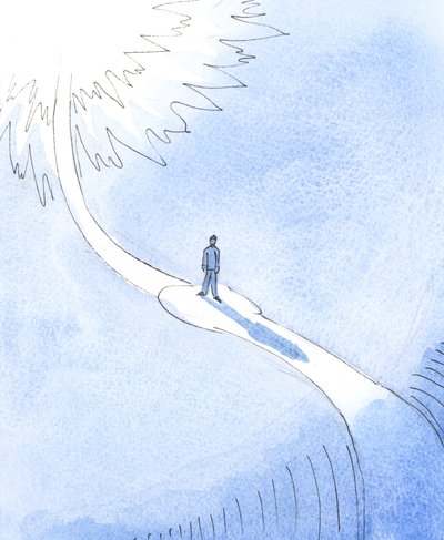 私たち一人一人が2004年に天国か地獄に向かって進んでいます（紙にw - c） 作： Elizabeth Wang