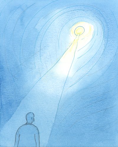私たちが心からの愛をもって神に仕えようとしても、私たちの霊的生活は、2003年の内部の暗闇の「トンネル」の中で生きているように見えることがあります（紙にw - c） 作： Elizabeth Wang