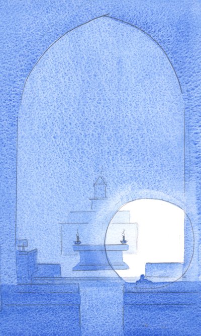 神は私たちの救いです。私たちが彼の人生に「閉じ込められ」たままで、実り多い組合に住んでいるなら、死ぬまで、私たちは彼の栄光に入るでしょう、2002年（紙にw - c） 作： Elizabeth Wang