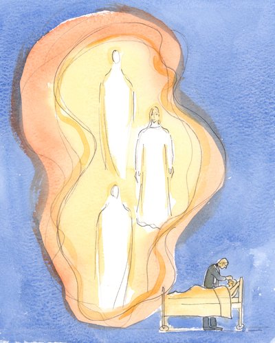 病人への神の賜物は、父と聖霊、一つの神と共に、2004年にこの聖餐式で働いているイエス・キリストご自身です（紙にw - c） 作： Elizabeth Wang