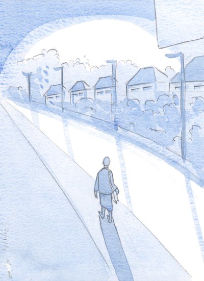 私は若くて突然の「教え」を経験したことを覚えています。それは私たちがこの地球上で見知らぬ人であると私に告げました、2000年（紙にw - c） 作： Elizabeth Wang