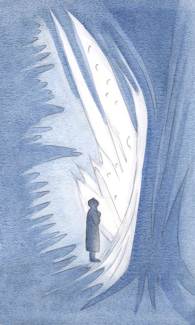 私たちは聖天使だけでなく、彼らが守っているすべての明るい魂を崇拝しなければならないことを見ました、2000年（紙にw - c） 作： Elizabeth Wang
