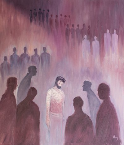 私たちの心が苦くて憤慨しているなら、キリストが聖体拝領で私たちのところに来るとき、彼は2002年の聖体拝領でしたように感じます（船上の油） 作： Elizabeth Wang