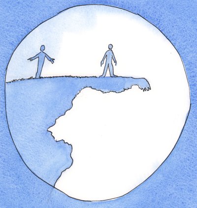 誰かが、おそらくそれを認識せずに、道徳的または精神的な危険にさらされている場合、彼らに警告し、助けることは私たちの明白な義務です、2003年（紙にw - c） 作： Elizabeth Wang