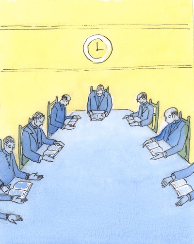 司教たちが彼らの日記を調べるならば、彼らは彼らの時間のどの部分が信仰を教えるのに費やされているか、あるいは人々にそれを実践するように直接奨励しているのかを見るでしょう、2004年（紙にw - c） 作： Elizabeth Wang