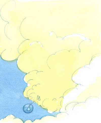 まるで天国の高さからのように、地球と天国への「はしご」を描くと、2003年のLight of Eternity（w - co）で、地球の生命は非常に短く、私たちの苦しみは非常に短いことがわかります。 作： Elizabeth Wang