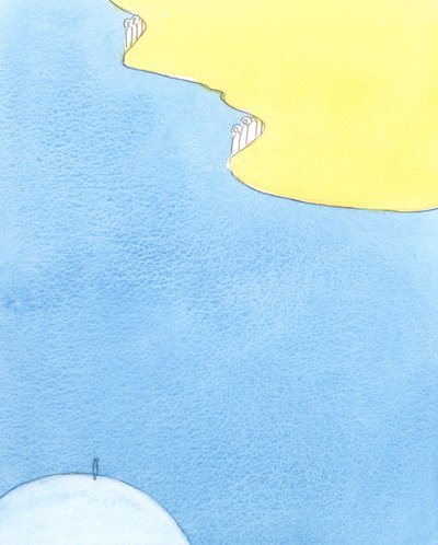 罪深い地上の生活から天国の神聖さと美しさへの旅に耐えるなら、それは私たちが「旅する」必要がある長い道のりです、2003年（紙にw - c） 作： Elizabeth Wang