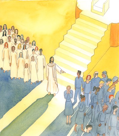 私たちが神を愛し、隣人を愛することが不可欠です、2004年（紙にw - c） 作： Elizabeth Wang