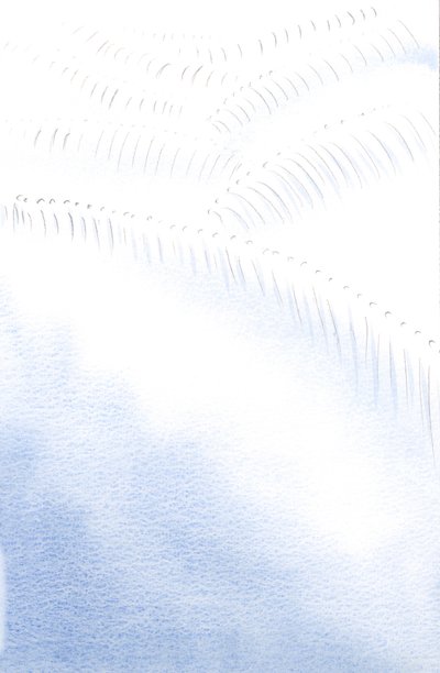 自由な魂が天使のように神を崇拝しているのに、盲目的に、まだ神を見ていなくても、信仰をもって崇拝しているのは素晴らしいことです！、2001年（紙にw - c） 作： Elizabeth Wang