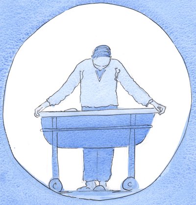 溺愛する祖父が会話や外出で愛を示すことができるまで待たなければならないのと同じように、私たちの父である神は、私たちが天国に入るまで、2002年に彼の愛の全容を示すまで「待ちます」（w - c 作： Elizabeth Wang