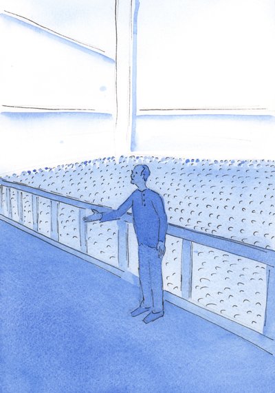 工場労働者が同僚のためによく話すように、真の人間であるキリストは私たちのために効果的に介入します、彼の関係、2002年（紙にw - c） 作： Elizabeth Wang