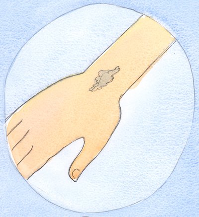 良い薬で傷が癒されるのと同じように、罪は懺悔、告白、和解によって追放されることができます、2002年（紙にw - c） 作： Elizabeth Wang