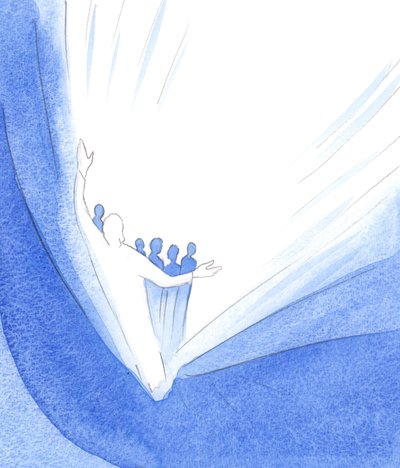 キリストの心に近い人は、あたかもそれが彼自身のものであるかのように、父にキリストの賛美を捧げます。その賞賛は神にふさわしい、2001年（紙にw - c） 作： Elizabeth Wang