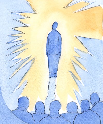 キリストの非常に近くに立っている人は、彼の栄光によって「ハロー」されますが、それだけでは、彼女は小さく、弱く、取るに足らないものです、2002年（紙にw - c） 作： Elizabeth Wang