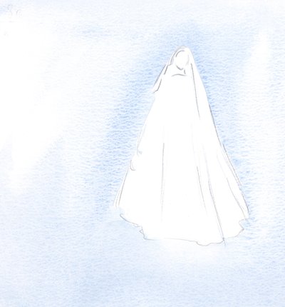 親愛なる女性は苦行について話しませんでした。彼女は私がずっと前に彼女に見せた私の心の秘密を知っていました。、2001年（紙にw - c） 作： Elizabeth Wang