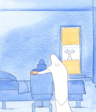 聖母は私たちの困難の中で私たちを助けに来ます、2003年（紙にw - c） 作： Elizabeth Wang