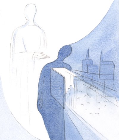 （私たちの魂と私たちの人生における）キリストの行動に対する私たちの「イエス」は、彼の教会で、彼の働きと彼の意志が惜しみなく達成されるための扉を開きます。 作： Elizabeth Wang