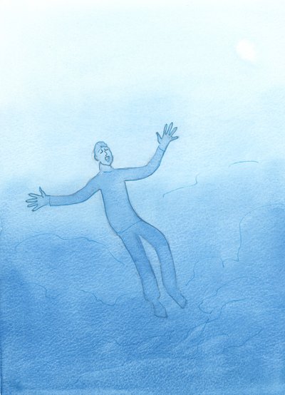 一部の魂は、死ぬと、2003年に主のアプローチ、優しさ、機会、警告を無視した回数に気づき、恐怖を感じます（紙にw - c） 作： Elizabeth Wang