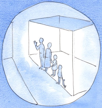 他の人と一緒に祈ることを歓迎する人は、友好的で親切な方法で行動し、大きな利益をもたらします。2003年（紙にw - c） 作： Elizabeth Wang
