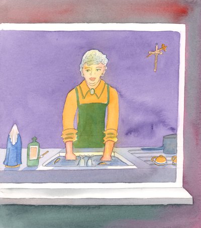 主は私たちに天国の希望を生かしてほしいと願っています、2004年（紙にw - c） 作： Elizabeth Wang