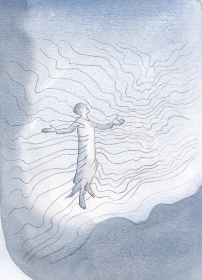 完全に神に身をゆだねる魂は、神の人生と他の人への喜びのチャネルになります、2000年（紙にw - c） 作： Elizabeth Wang