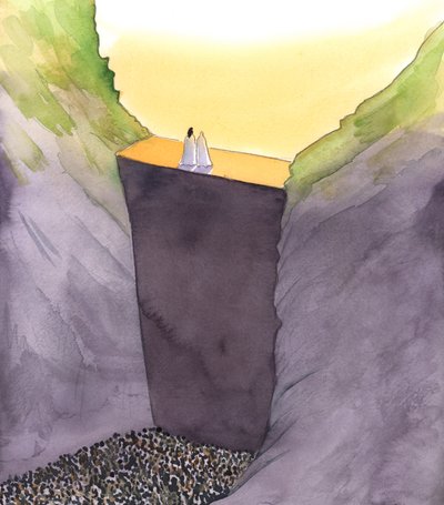 私たちを神から隔てる罪の壁は、母親と一緒に立っているキリストによってのみスケーリングされます。彼だけが私たちが2002年のGloryof Heavenに到達するのを助けることができます（紙にw - c） 作： Elizabeth Wang